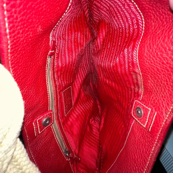 Prada Vitello Daino Rope Knot Shoulder Bag Ref Hobo (authentic) - Picture 7 of 8